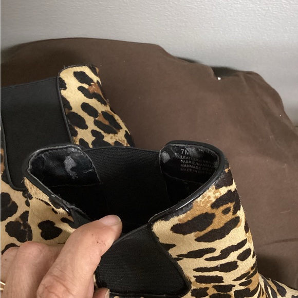 Gianni Bini Leopar Tall Ankle Boots - Picture 8 of 9